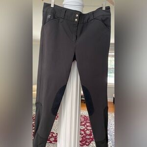 Piper women’s size 36R with knee patches, Charcoal Horse back Riding Breeches